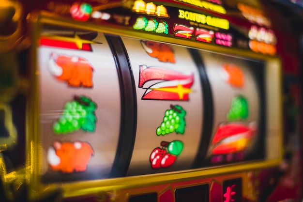 Antarmuka permainan slot Relax Gaming di peashooter dengan kontrol pemain yang intuitif